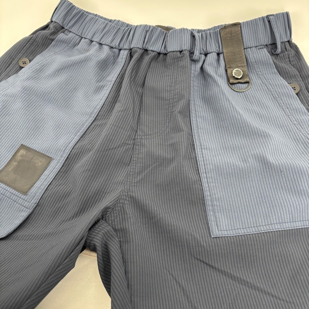 Y-3 Yohji Yamamoto Adidas Shorts Men M Blue Ribbed Colorblock Techwear Gorpcore